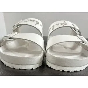 Birkenstock Arizona Lingua Franca Give A Damn White  Regular Sz EU 46/US 13-13.5 Birkenstock | Shoes | Birkenstock Arizona Lingua Franca Give  main image 3